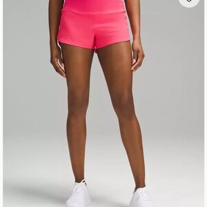 Lululemon High Rise Speed Up shorts